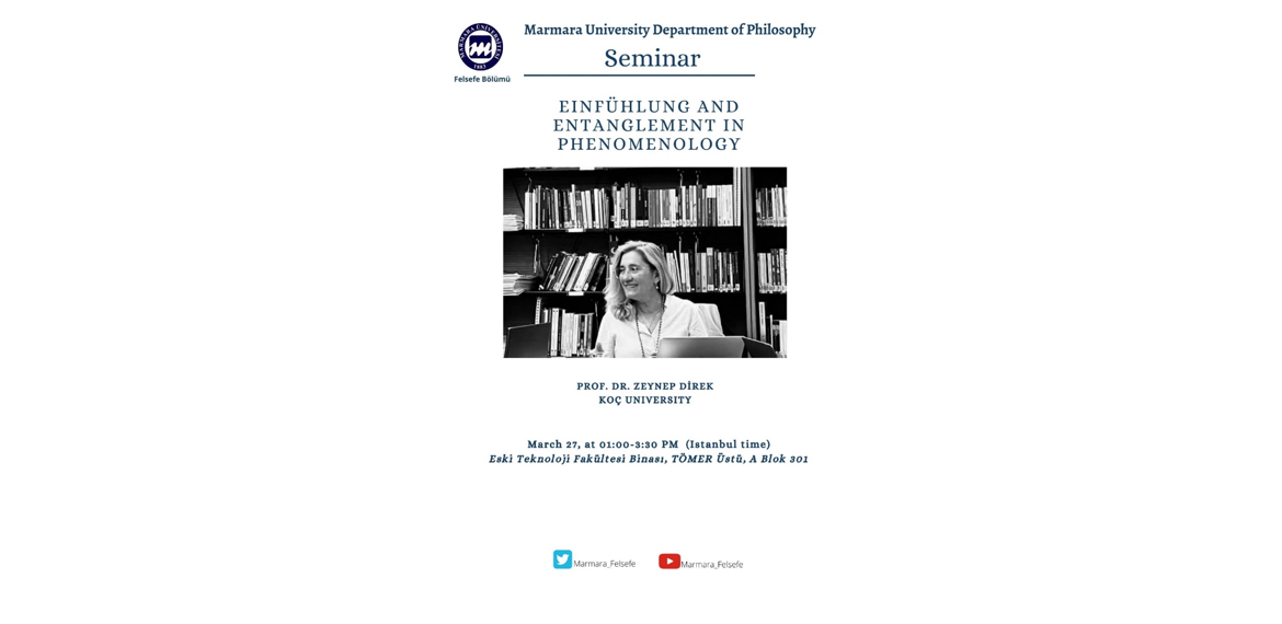 Felsefe Bölümü-Seminer-"Einfühlung and Entanglement in Phenomenology"