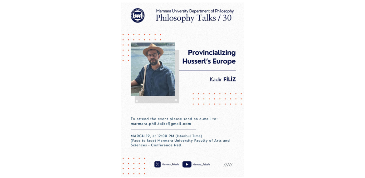 Felsefe Bölümü "Philosophy Talks-30" Etkinliği