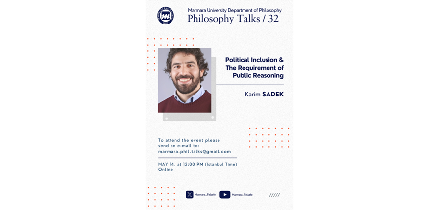Felsefe Bölümü "Philosophy Talks-32" Etkinliği