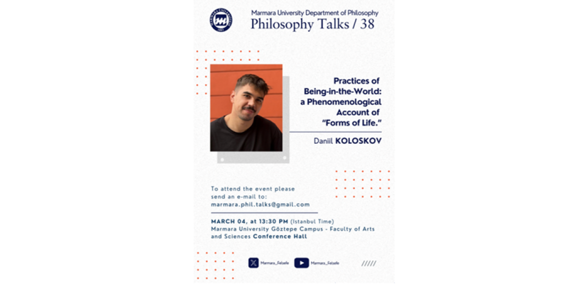 Felsefe Bölümü "Philosophy Talks-38" Etkinliği